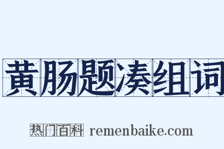 黄肠题凑组词是什么意思的图片